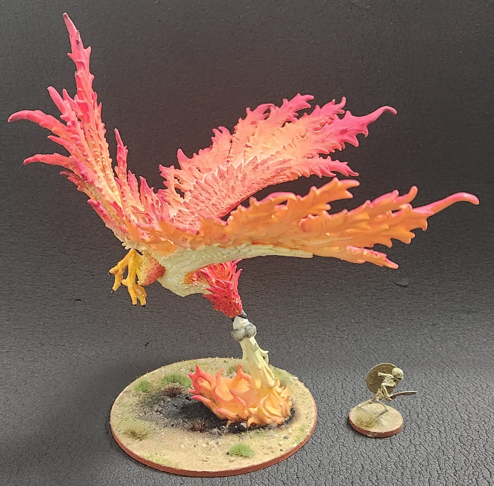 Phénix fantasy imprimé et peint