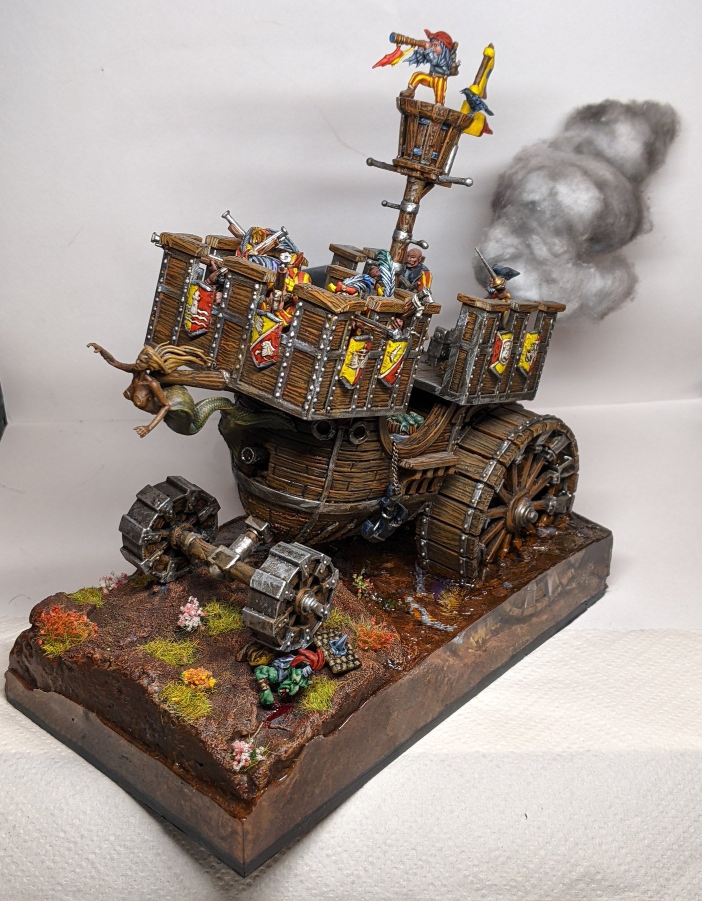 Tour de guerre fantasy imprimée et peinte